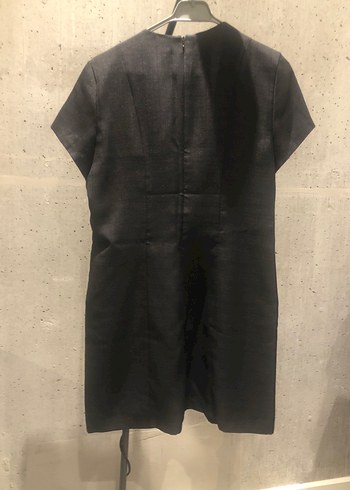 Syah astarlı elbise - Görsel 5