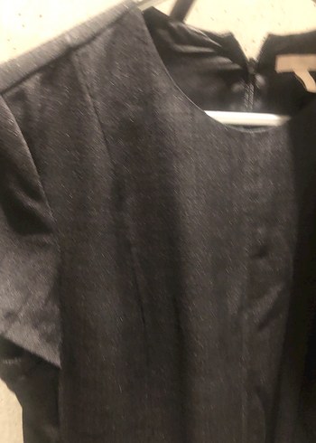 Syah astarlı elbise - Görsel 3