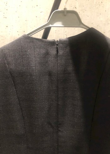 Syah astarlı elbise - Görsel 6