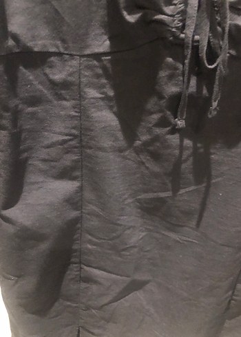 Uzun Kollu Siyah Mini Elbise - Görsel 3