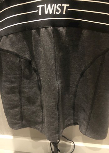 Gri Uzun Kollu Rahat Kesim Kadın Elbise - Görsel 3