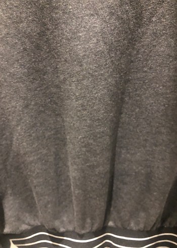 Gri Uzun Kollu Rahat Kesim Kadın Elbise - Görsel 6