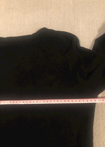 Siyah Midi Uzun Kollu Triko Elbise - Görsel 10