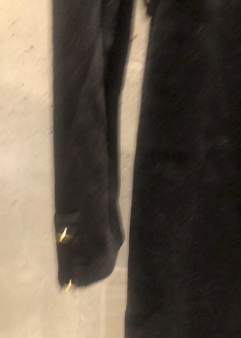 Siyah Midi Uzun Kollu Triko Elbise - Görsel 5