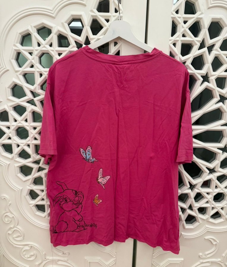 ZARA Pembe Bambi Tshirt - Görsel 5