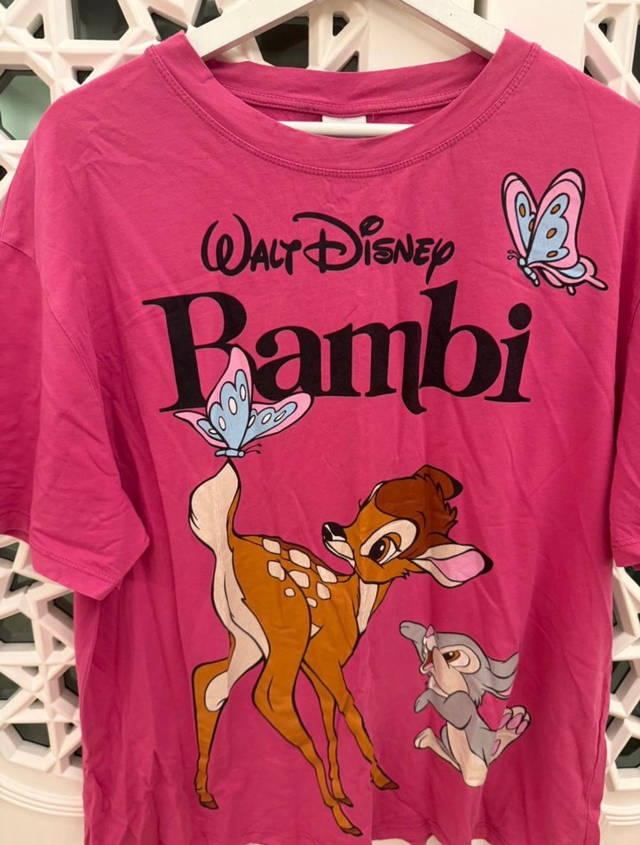 ZARA Pembe Bambi Tshirt - Görsel 3