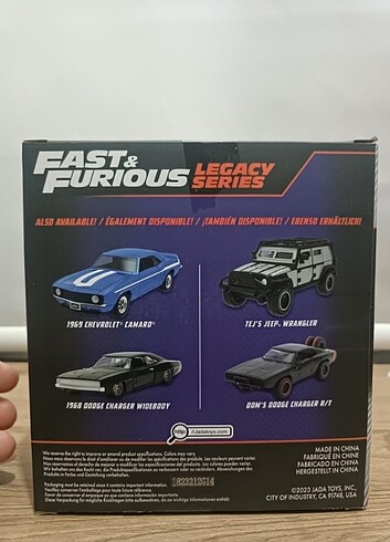 Jada 1/32 Camaro ve Dodge charger
