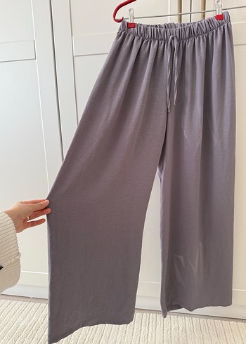 Gri Bol Kesim Kadın Pantolon - Görsel 3