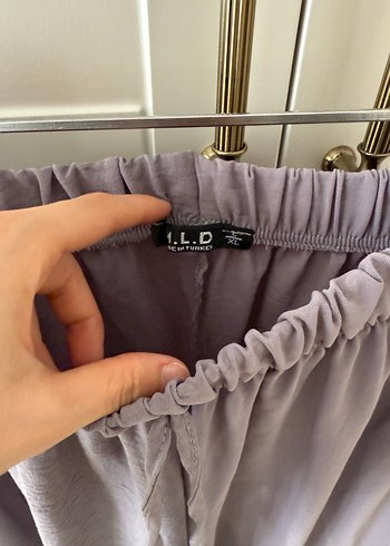 Gri Bol Kesim Kadın Pantolon - Görsel 2