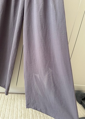 Gri Bol Kesim Kadın Pantolon - Görsel 5