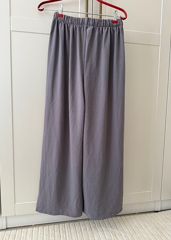 Gri Bol Kesim Kadın Pantolon - Görsel 6