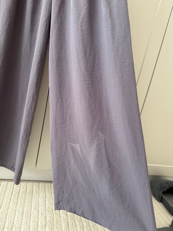 Gri Bol Kesim Kadın Pantolon - Görsel 5