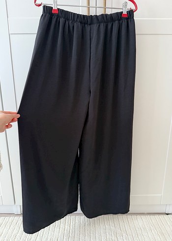 Siyah Kadın Salaş Pantolon - Görsel 6