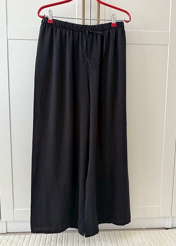 Siyah Kadın Salaş Pantolon - Görsel 4