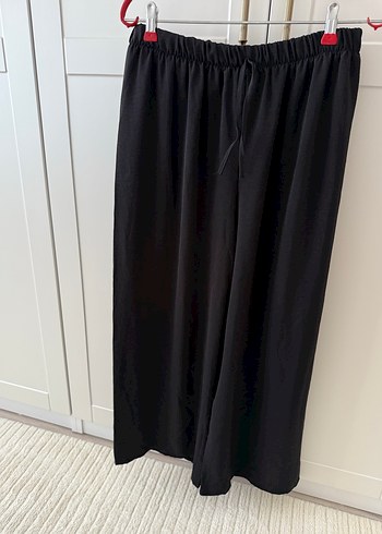 Siyah Kadın Salaş Pantolon - Görsel 9