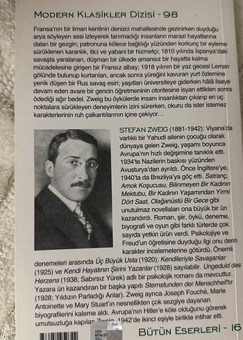Stefan Zweig Modern Klasikler Seti - 5 Kitap - Görsel 8
