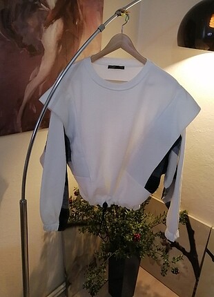s Beden beyaz Renk Efsane şık şardonlu sweatshirt