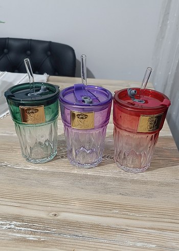 Paşabahçe Renkli Desenli 6'lı Soğuk kahve Bardağı Seti