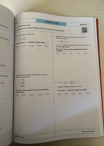 Beden Renk AYT Matematik Simülasyon Denemeleri 10'lu