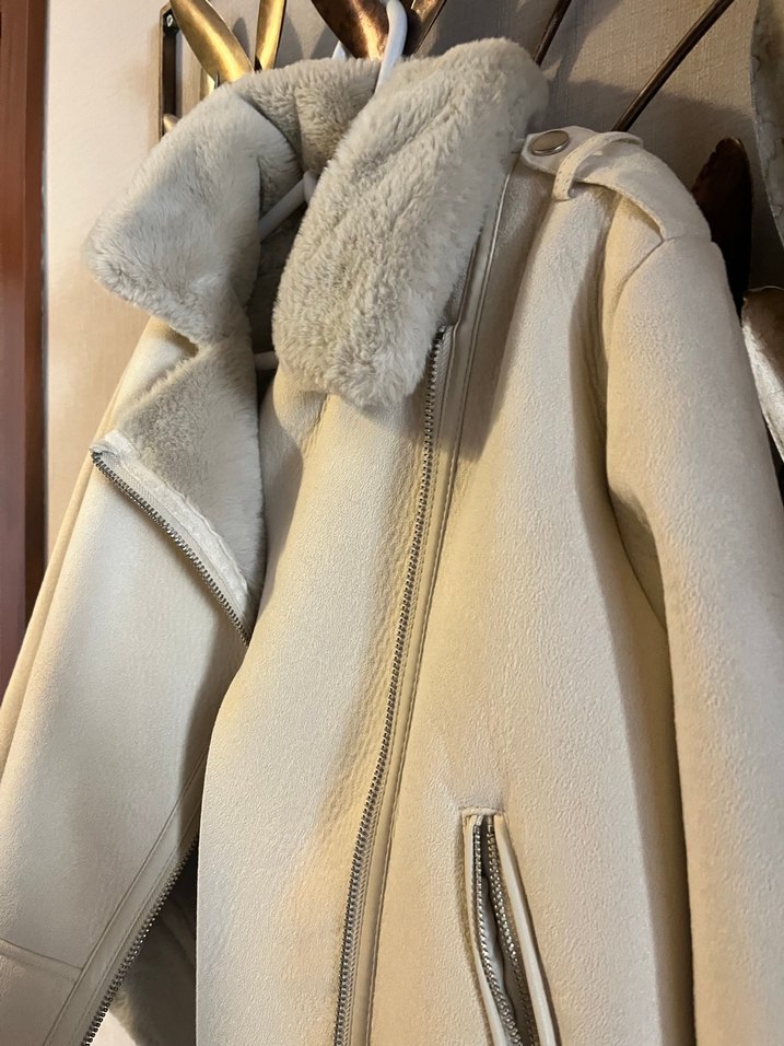 Ekru Nubuk Kadın Ceket - Görsel 4