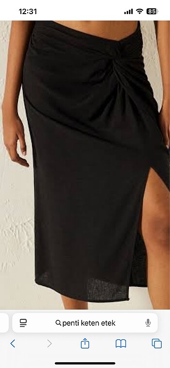 Penti düğümlü keten etek XL - Görsel 2