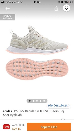 Adidas spor ayakkabı