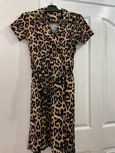 Defacto Leoparlı elbise