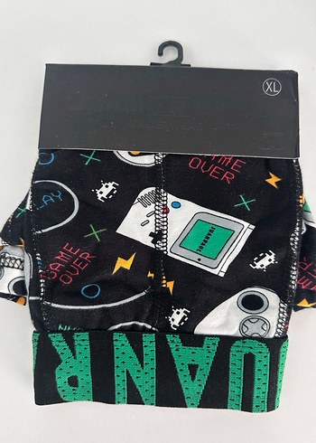 xl Beden çeşitli Renk Erkek Çok Renkli Desenli Boxer