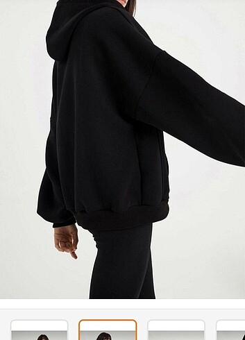 Trendyol & Milla Siyah kapüşonlu sweatshirt 