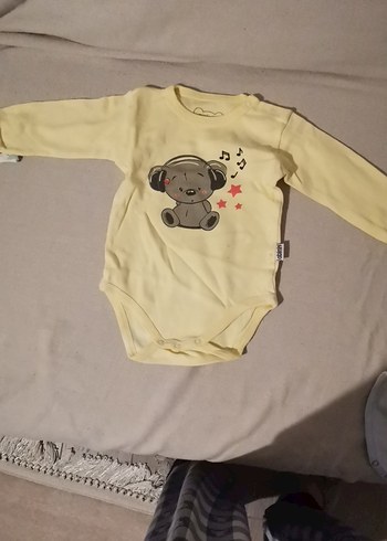 Uzun Kollu Pamuklu Bebek Çıtçıtlı Body 6-9 ay - Görsel 6