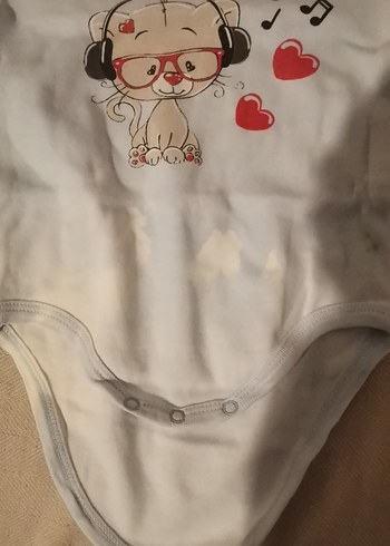 Uzun Kollu Pamuklu Bebek Çıtçıtlı Body 6-9 ay - Görsel 9