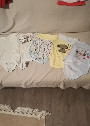 Uzun Kollu Pamuklu Bebek Çıtçıtlı Body 6-9 ay - Görsel 2