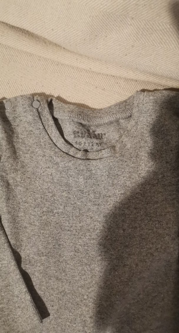 Gri ve Beyaz yzun kollu Çocuk İçlik Takımı - Görsel 2