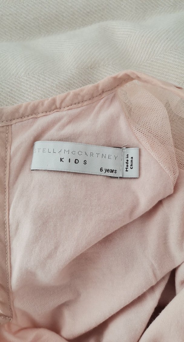 Pembe Uzun Kollu Kız Elbisesi, tüllü, simli, Fırfırlı 6 yaş - Görsel 4