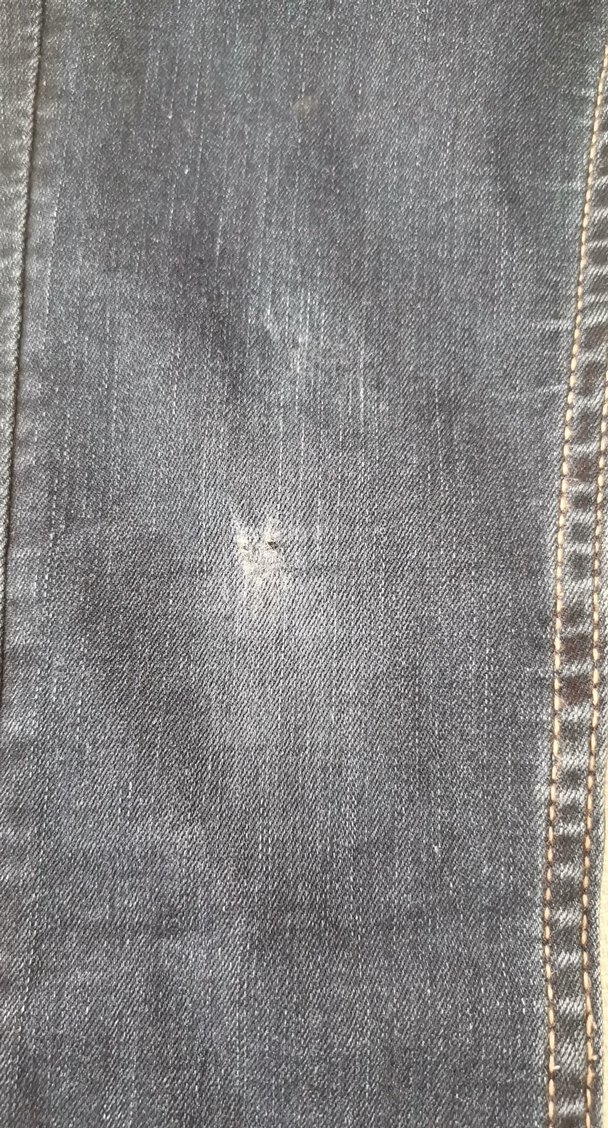 Kız Çocuk Koyu Mavi Kemerli Dar Kesim Kot Pantolon - Görsel 2