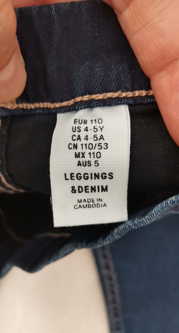 Kız Çocuk Koyu Mavi Kemerli Dar Kesim Kot Pantolon - Görsel 3