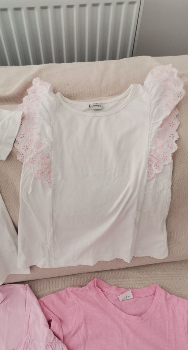 Kız Çocuk Pastel Renkli Baskılı Tişörtler - Görsel 3