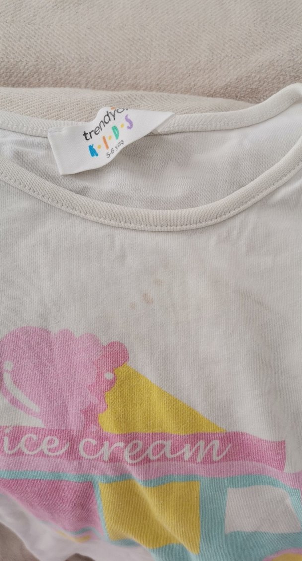 Kız Çocuk Pastel Renkli Baskılı Tişörtler - Görsel 2