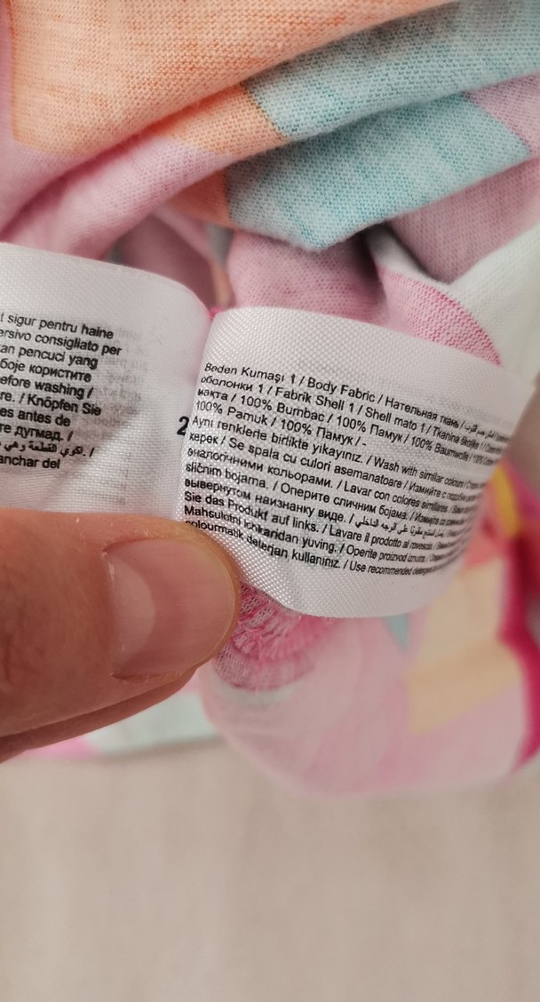 Renkli rahat Kesim Kız Elbisesi, 4-5 yaş, cepli. - Görsel 3