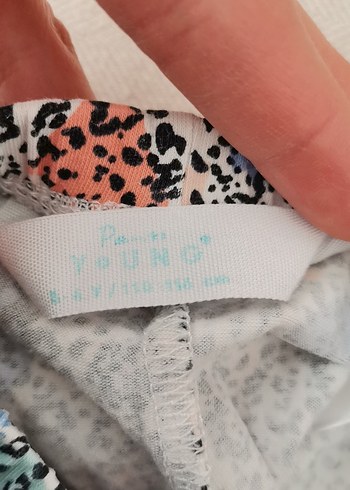 Kız Çocuk Renkli Tie-Dye Tayt 5-6 yaş - Görsel 2