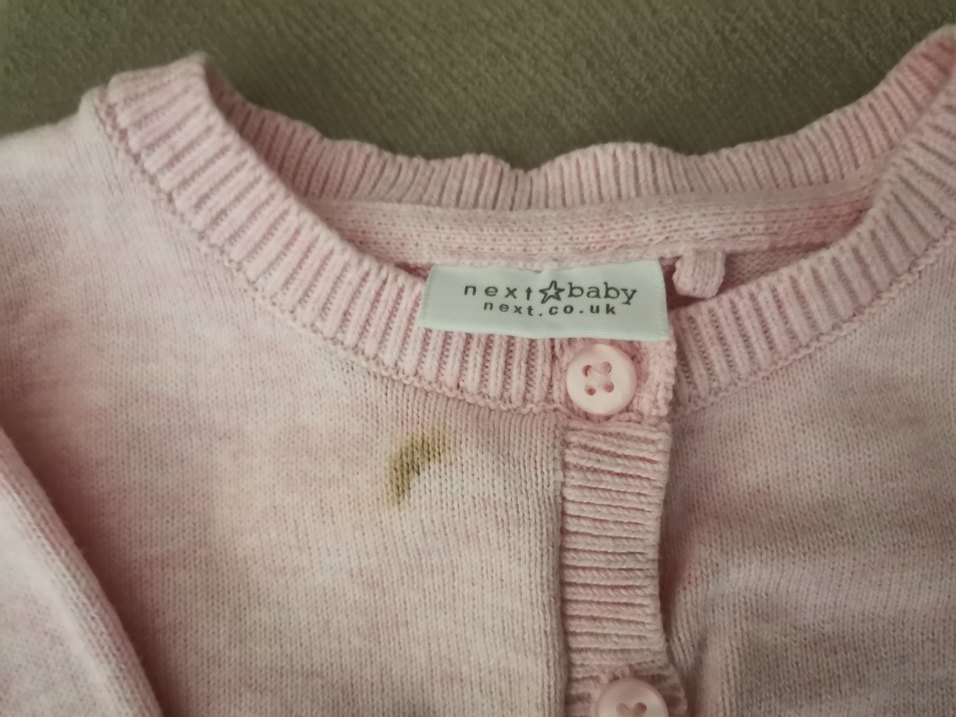 Düğmeli Pembe Kız Hırka 6 ay - Görsel 2