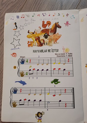 Okul Öncesi Çocuklar İçin Piyano Metodu (Yalçın İman) - Görsel 3