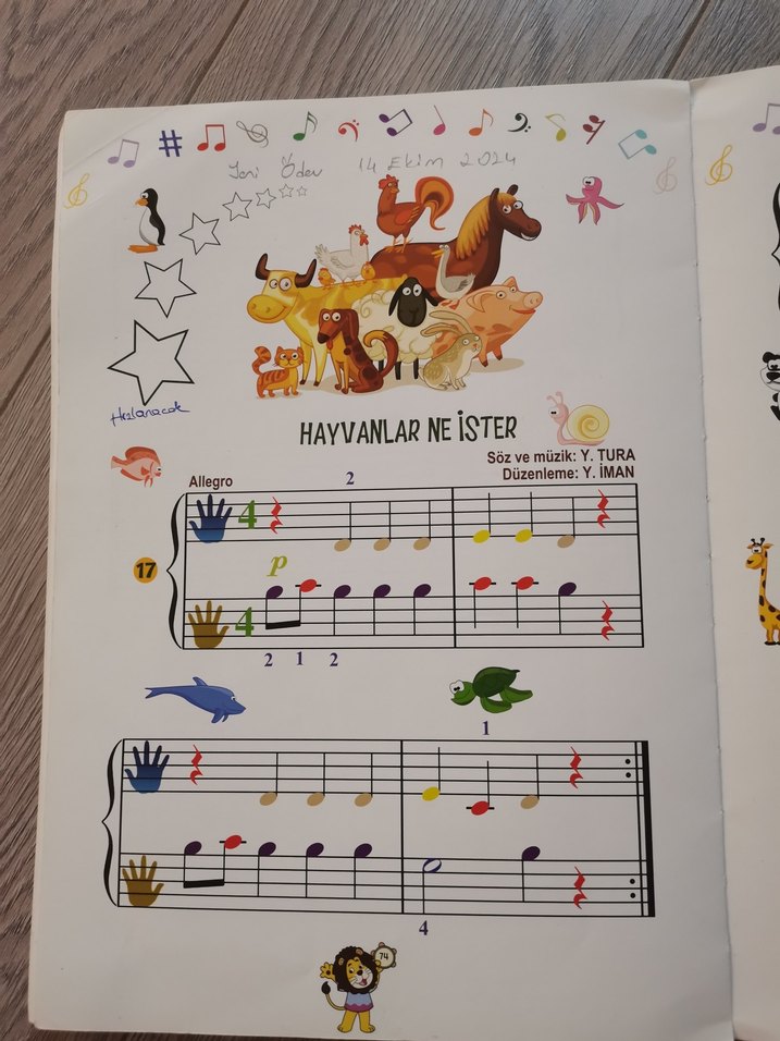 Okul Öncesi Çocuklar İçin Piyano Metodu (Yalçın İman) - Görsel 3