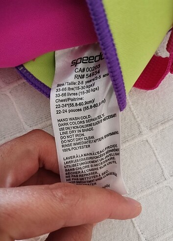  Beden pembe Renk Çocuk can simidi speedo