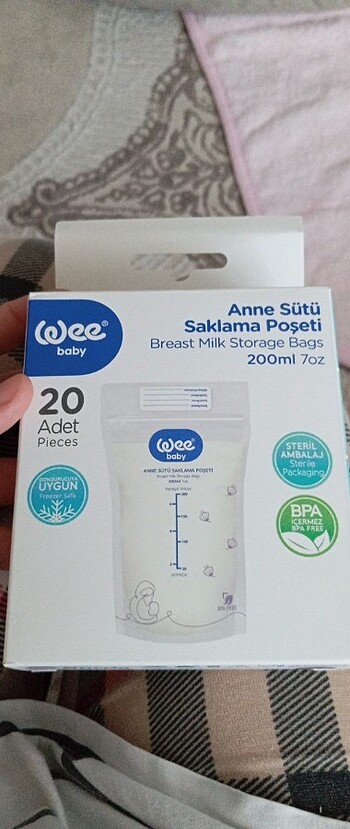Süt saklama poşeti