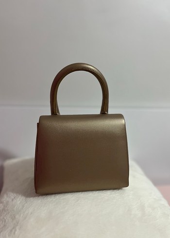 Gold Deri Minimalist Kadın Çanta - Görsel 2