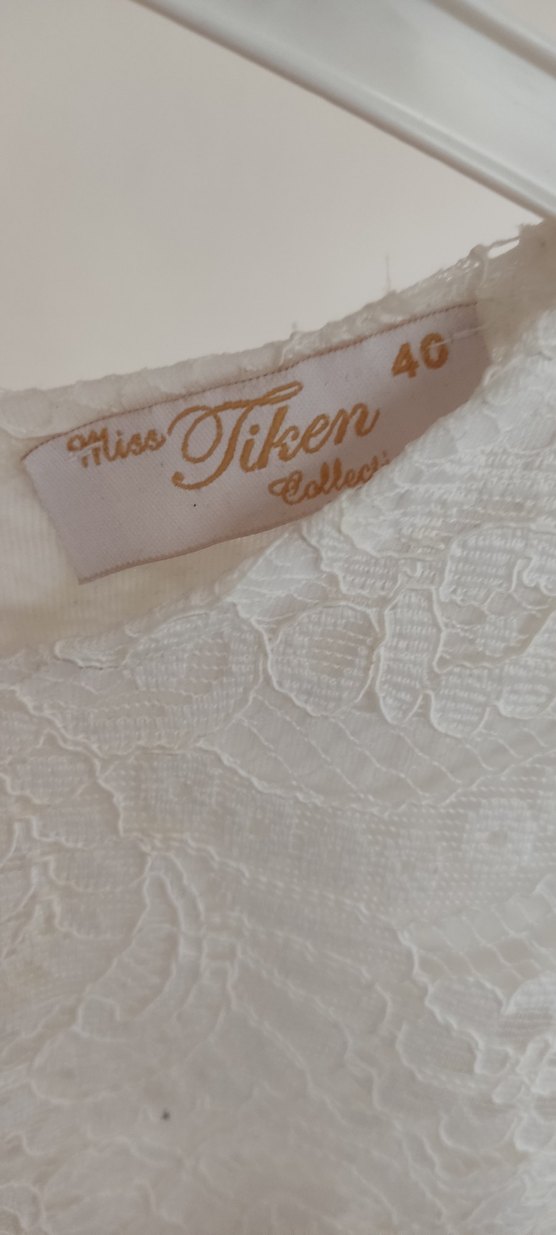 Dantel İşlemeli Beyaz Kadın Bluz - Görsel 2