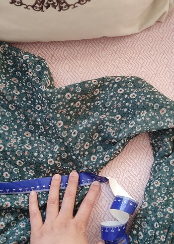 Gri Bohem Uzun Kollu Uzun Elbise - Görsel 10