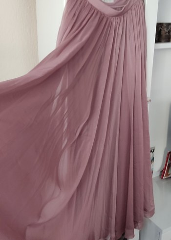 Pembe Pilili Uzun Kadın Etek - Görsel 2