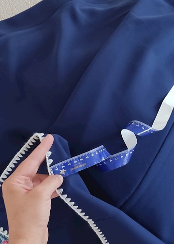 Mavi Düğmeli Kadın Takım Elbise - Görsel 6